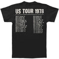 Black - Back - The Rolling Stones Unisex Adult US Tour 1978 Back Print T-Shirt