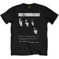 Black - Front - The Beatles Unisex Adult 8 Track T-Shirt