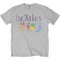 Grey - Front - The Beatles Unisex Adult Album Back Printed T-Shirt