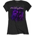 Black - Front - The Rolling Stones Womens-Ladies Mick & Keith Together T-Shirt