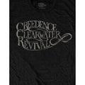 Black - Side - Creedence Clearwater Revival Unisex Adult Vintage Logo T-Shirt