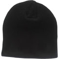 Black - Back - AC-DC Unisex Adult 3D Logo Beanie