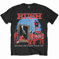 Black - Front - Rush Unisex Adult 1981 Tour Back Print T-Shirt