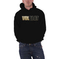 Black - Front - Volbeat Unisex Adult Bleeding Crown Skull Hoodie