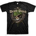 Black - Front - Five Finger Death Punch Unisex Adult War Head T-Shirt