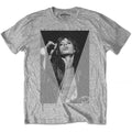 Grey - Front - The Rolling Stones Womens-Ladies Mick Triangle T-Shirt