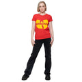 Red - Lifestyle - Wu-Tang Clan Womens-Ladies Logo Cotton T-Shirt