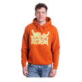 Orange - Side - Billie Eilish Unisex Adult Flames Logo Hoodie