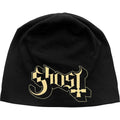 Black - Front - Ghost Unisex Adult Logo Beanie