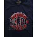 Navy Blue - Back - AC-DC Womens-Ladies Hard As Rock T-Shirt