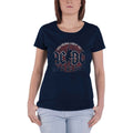 Navy Blue - Front - AC-DC Womens-Ladies Hard As Rock T-Shirt