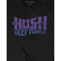 Black - Side - Deep Purple Unisex Adult Hush T-Shirt