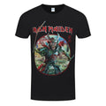 Black - Front - Iron Maiden Unisex Adult Senjutsu Eddie Warrior Circle T-Shirt