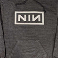 Charcoal Grey - Back - Nine Inch Nails Unisex Adult Logo Pullover Hoodie