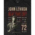 Black - Side - John Lennon Unisex Adult NYC 72 Cotton T-Shirt
