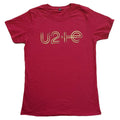 Maroon - Front - U2 Unisex Adult I+E 2015 Tour Dates T-Shirt