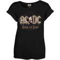 Black - Front - AC-DC Womens-Ladies Rock Or Bust T-Shirt