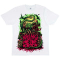 White - Front - Bring Me The Horizon Unisex Adult Dinosaur Cotton T-Shirt