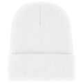 White - Back - Queen Unisex Adult Logo Beanie