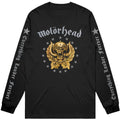 Black - Front - Motorhead Unisex Adult Everything Louder Forever Cotton Long-Sleeved T-Shirt