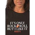 Black - Side - The Rolling Stones Womens-Ladies It´s Only R&R But I Like It Foil T-Shirt