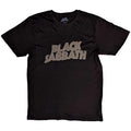 Black - Front - Black Sabbath Unisex Adult Wavy Cotton Logo T-Shirt