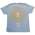 Light Blue - Back - U2 Unisex Adult Glastonbury 2011 Smell the Flowers Back Print Cotton T-Shirt