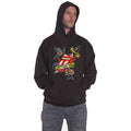 Black - Front - The Rolling Stones Unisex Adult Tattoo You Lick Hoodie