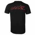 Black - Back - Gorillaz Unisex Adult Geep Group Cotton T-Shirt