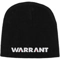 Black - Front - Warrant Unisex Adult Logo Beanie