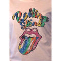 White - Side - The Rolling Stones Womens-Ladies Tie Dye Cotton T-Shirt