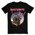 Black - Front - Iron Maiden Unisex Adult Euro Tour Back Print T-Shirt