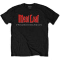 Black - Front - Meat Loaf Unisex Adult IWDAFLBIWDT Back Print Cotton T-Shirt