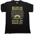 Black - Front - The Beatles Unisex Adult Hollywood Bowl Embellished T-Shirt