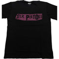 Black - Front - Sex Pistols Unisex Adult Embellished Logo T-Shirt