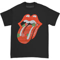 Black - Front - The Rolling Stones Unisex Adult Tongue Christmas T-Shirt