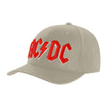 Sand - Front - AC-DC Unisex Adult Logo Baseball Cap