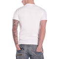 White - Back - The Beatles Unisex Adult Drop T Logo T-Shirt