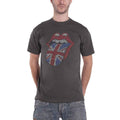 Charcoal Grey - Lifestyle - The Rolling Stones Unisex Adult Classic Embellished Cotton T-Shirt