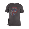 Charcoal Grey - Front - The Rolling Stones Unisex Adult Classic Embellished Cotton T-Shirt