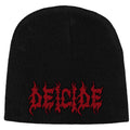 Black - Front - Deicide Unisex Adult Logo Beanie