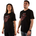 Black - Side - The Rolling Stones Unisex Adult Classic Tongue Embellished T-Shirt