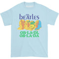 Pale Blue - Front - The Beatles Unisex Adult Ob-La-Di T-Shirt