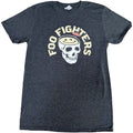 Grey - Front - Foo Fighters Unisex Adult Skull Cocktail T-Shirt