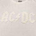 White - Back - AC-DC Unisex Adult Logo Hi-Build T-Shirt