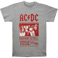 Grey - Front - AC-DC Unisex Adult Highway To Hell World Tour 1979-1980 T-Shirt