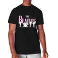 Black - Side - The Beatles Unisex Adult Silhouette Hi-Build T-Shirt