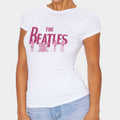 White - Back - The Beatles Unisex Adult Silhouette Hi-Build T-Shirt