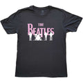 Black - Front - The Beatles Unisex Adult Silhouette Hi-Build T-Shirt