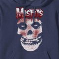 Navy Blue - Back - Misfits Unisex Adult Blood Drip Pullover Hoodie